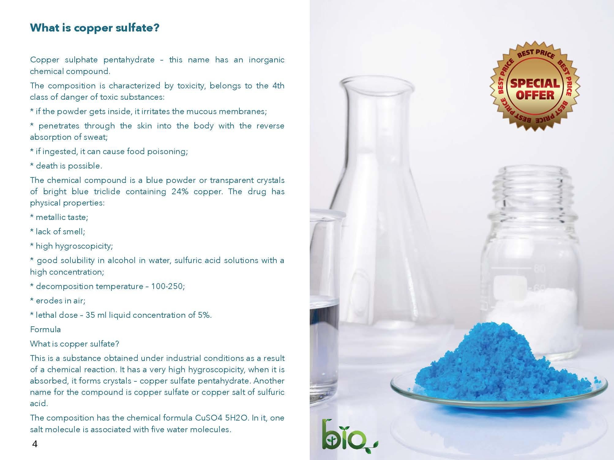 Copper Sulphate Purity Analysis: Lab assays validating compliance with international organic standards.