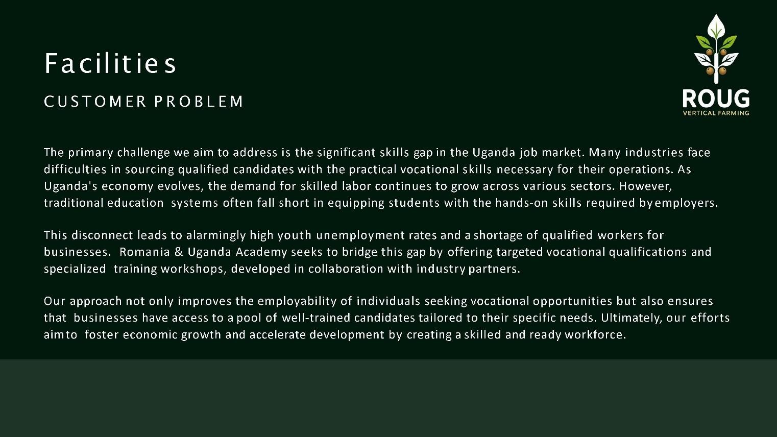 ROUG Agriculture Presentation: Dual vocational educational structure and export zoning plans.